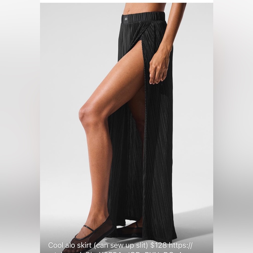 Alo Black Maxi Skirt